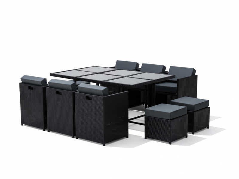 Genoa 11-Piece Aluminium Outdoor Dining Set