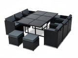 Genoa 11-Piece Aluminium Outdoor Dining Set
