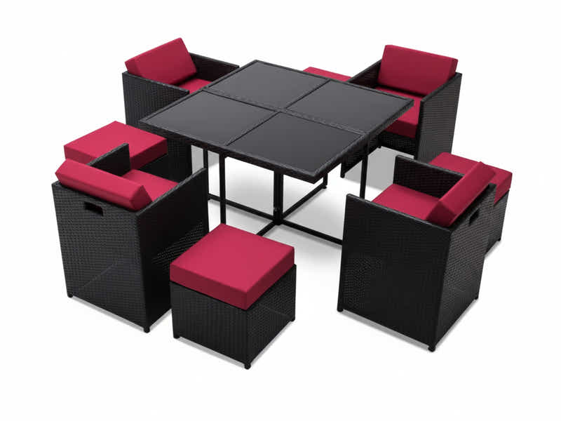 Genoa 9-Piece Aluminium Outdoor Dining Set