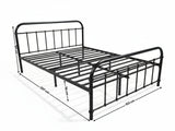 Darcy Metal Bed Frame Black - Queen
