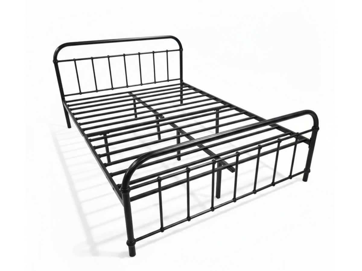 Darcy Metal Bed Frame Black - Queen