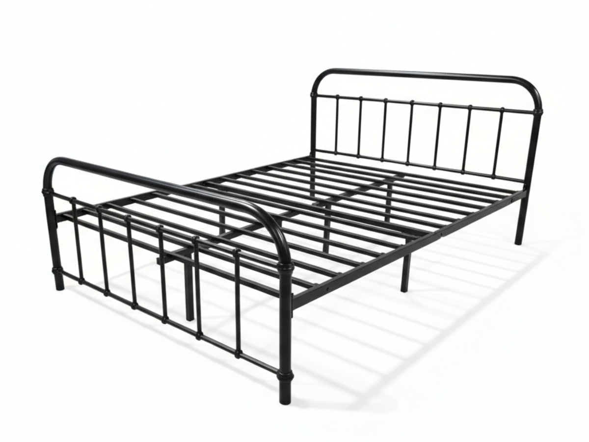 Darcy Metal Bed Frame Black - Queen