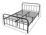 Darcy Metal Bed Frame Black - Double