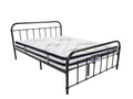 Darcy Metal Bed Frame Black & K34 Mattress - Queen