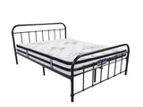 Darcy Metal Bed Frame Black & K34 Mattress - Queen