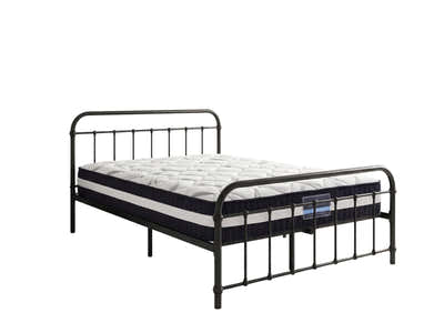 Darcy Metal Bed Frame Black & L30 Mattress - Queen