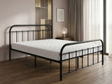 Darcy Metal Bed Frame Black & Bon21 Mattress - Queen