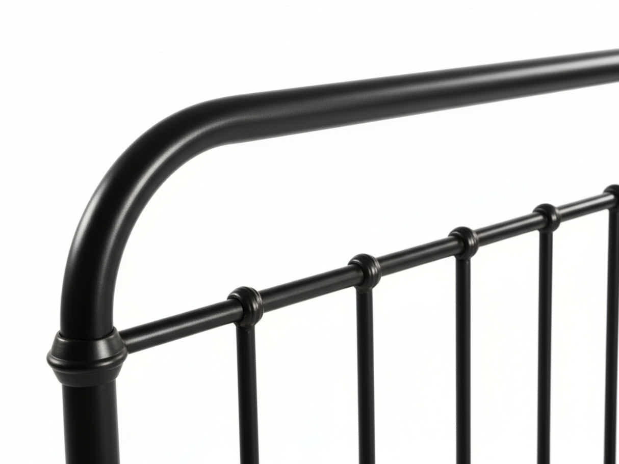 Darcy Metal Bed Frame Black & Bon10 Mattress - Single
