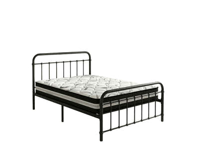 Darcy Metal Bed Frame Black & L30 Mattress - Single