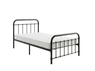 Darcy Metal Bed Frame Black & Bon10 Mattress - Single