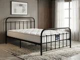 Darcy Metal Bed Frame Black & PIL20 Mattress with Pillow - Single