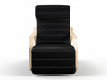 Bentwood Rocking Armchair with Footrest - Black