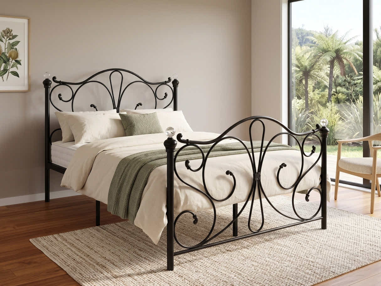 DS Elizabeth Bed Frame Black - Double