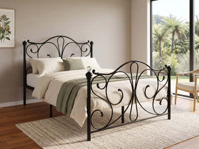DS Elizabeth Bed Frame Black - Double