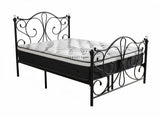 Elizabeth Bed Frame Black & Euro Top Mattress J32 - Double