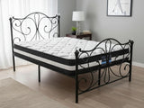 Elizabeth Bed Frame Black & Euro Top Mattress L30 – Double (Combo)