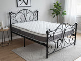 Elizabeth Bed Frame Black & MEM23 Mattress - Double