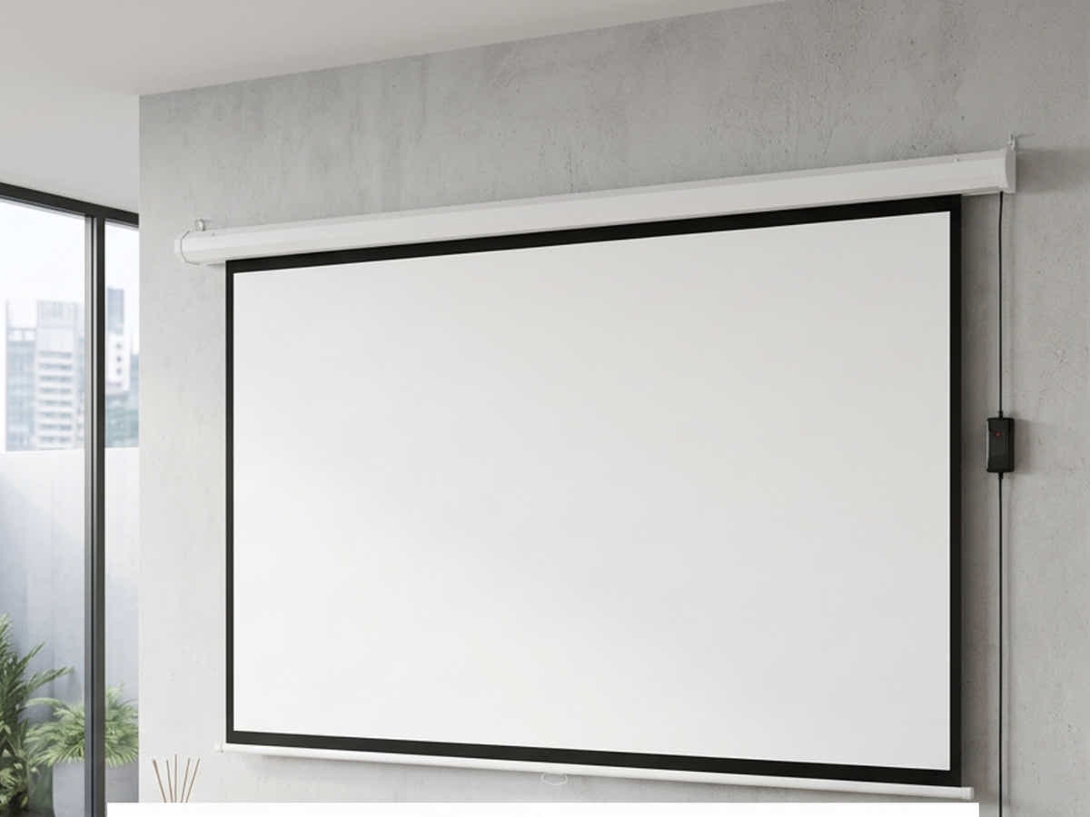 100 Inches Electric Motorized Projector Screen with Wireless Remote