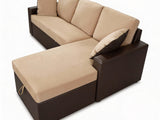Salem Pull Out Sofa Bed with Storage - Brown