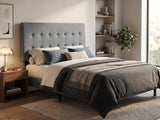 Freddy Linen Headboard Bluish Grey - Queen