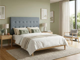 Freddy Linen Headboard Bluish Grey - King