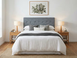 Freddy Linen Headboard Bluish Grey - King