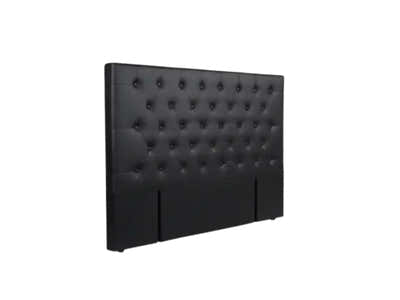 Raisa PU Headboard Black - Queen