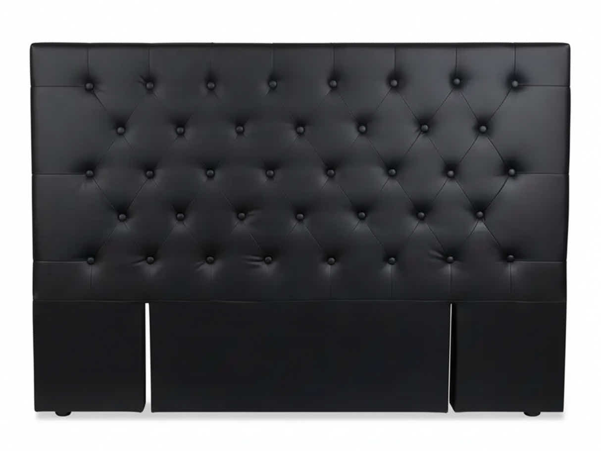 Raisa PU Headboard Black - Queen