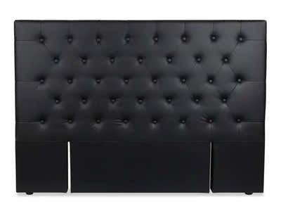 Raisa PU Headboard Black - Queen