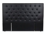 Raisa PU Headboard Black - Queen