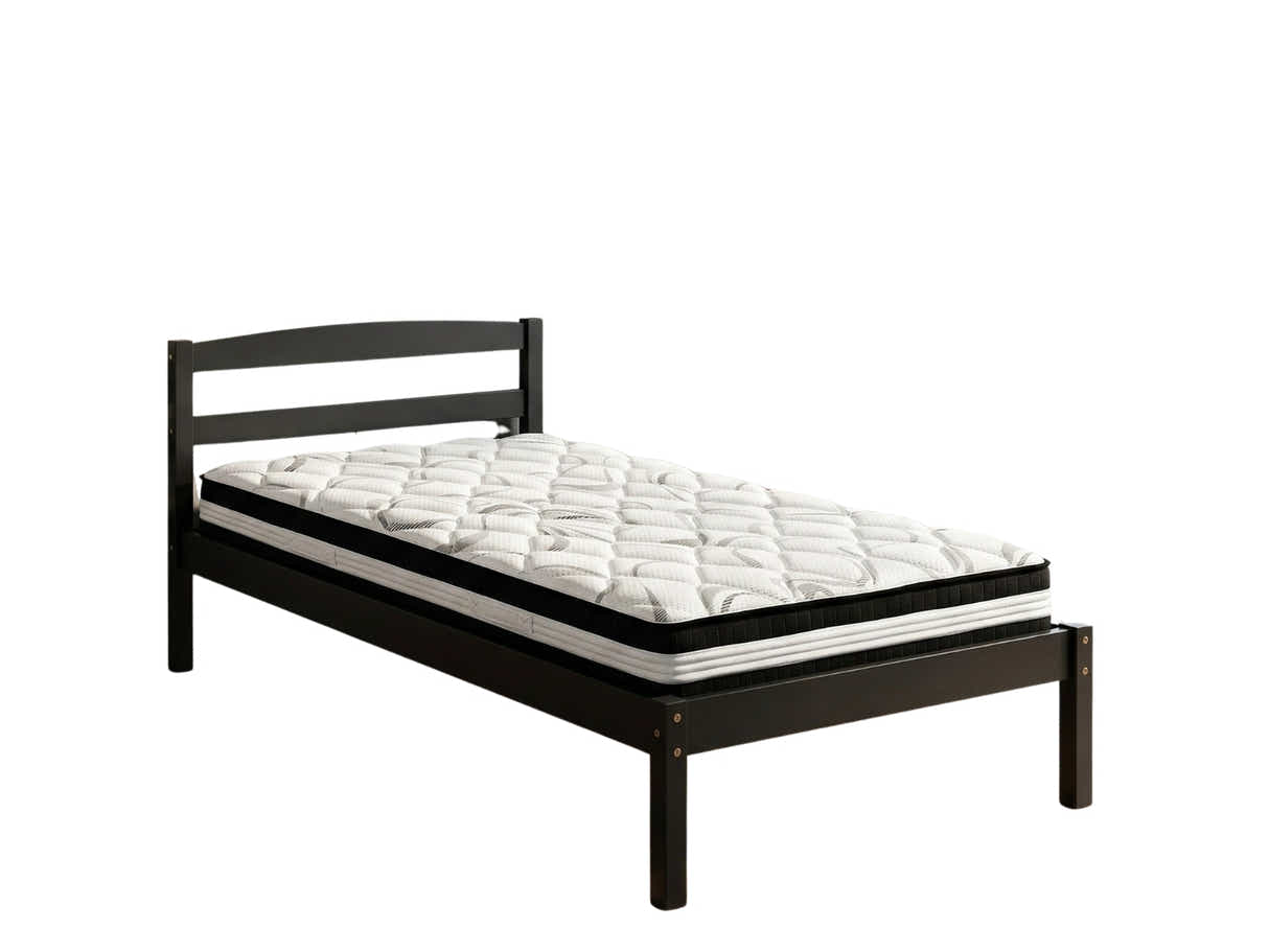 Wayford Bed Frame Black & L30 Mattress - Single