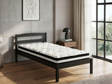 Wayford Bed Frame Black & L30 Mattress - Single