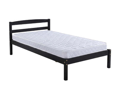 Wayford Bed Frame Black & Bon10 Mattress - Single