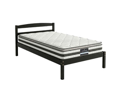 Wayford Bed Frame Black & Bon21 Mattress - Single