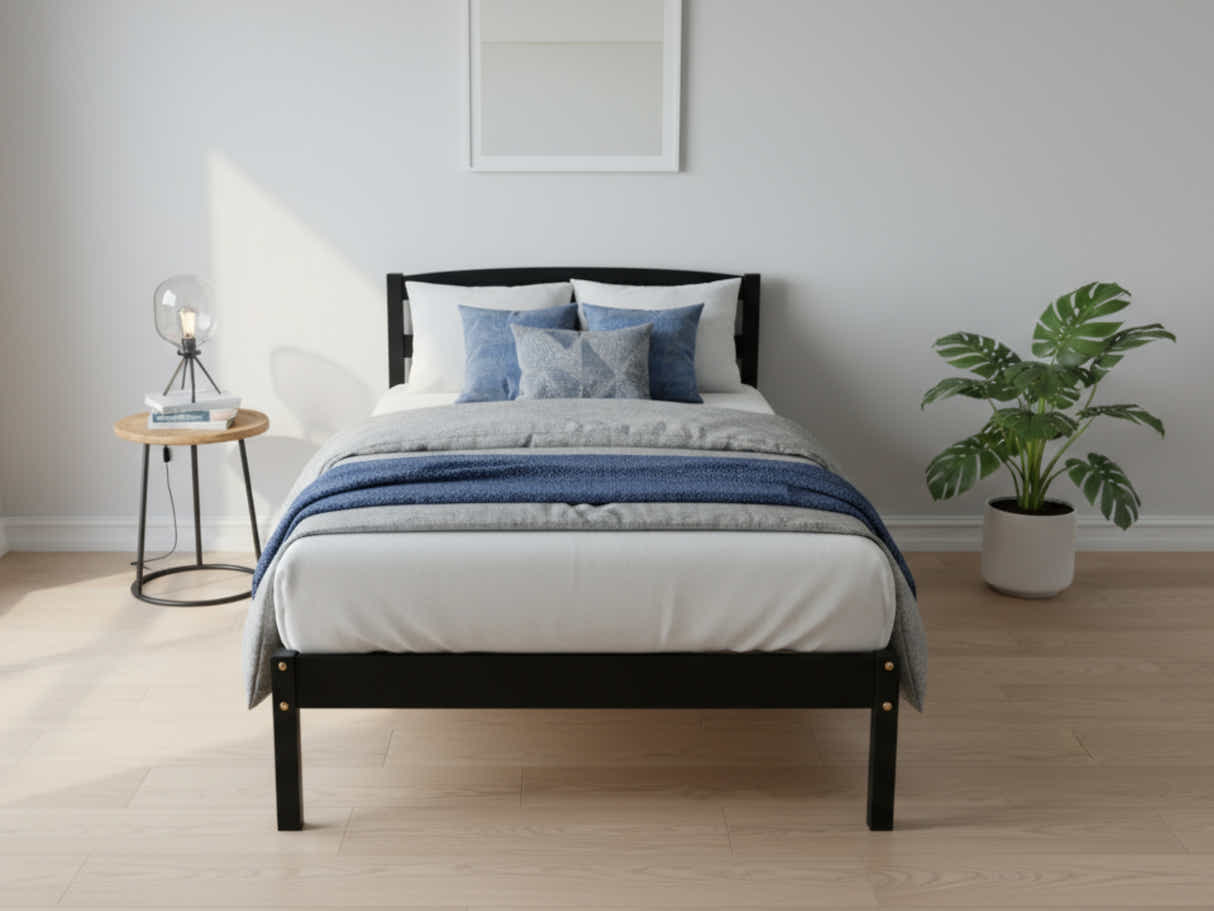 Wayford Bed Frame Black & J32 Mattress - Single