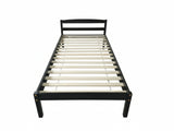 Wayford Bed Frame Black & PIL20 Mattress with Pillow - Single