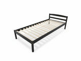 Wayford Bed Frame Black & PIL20 Mattress with Pillow - Single