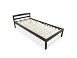 Wayford Bed Frame Black & PIL20 Mattress with Pillow - Single