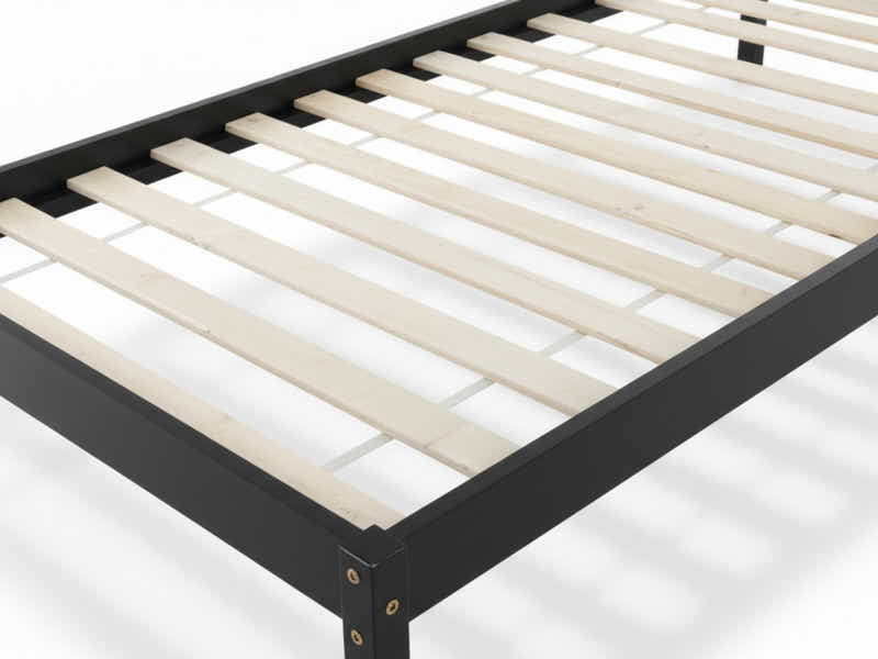 Wayford Bed Frame Black & PIL20 Mattress with Pillow - Single