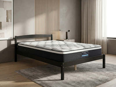 Wayford Bed Frame Black & J32 Mattress - King Single