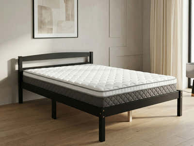 Wayford Bed Frame Black & MEM 23 cm Mattress - King Single
