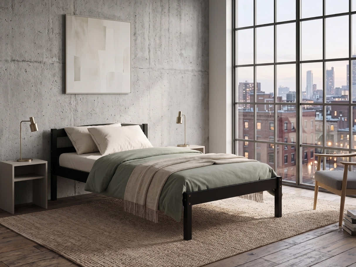Wayford Bed Frame Black - King Single