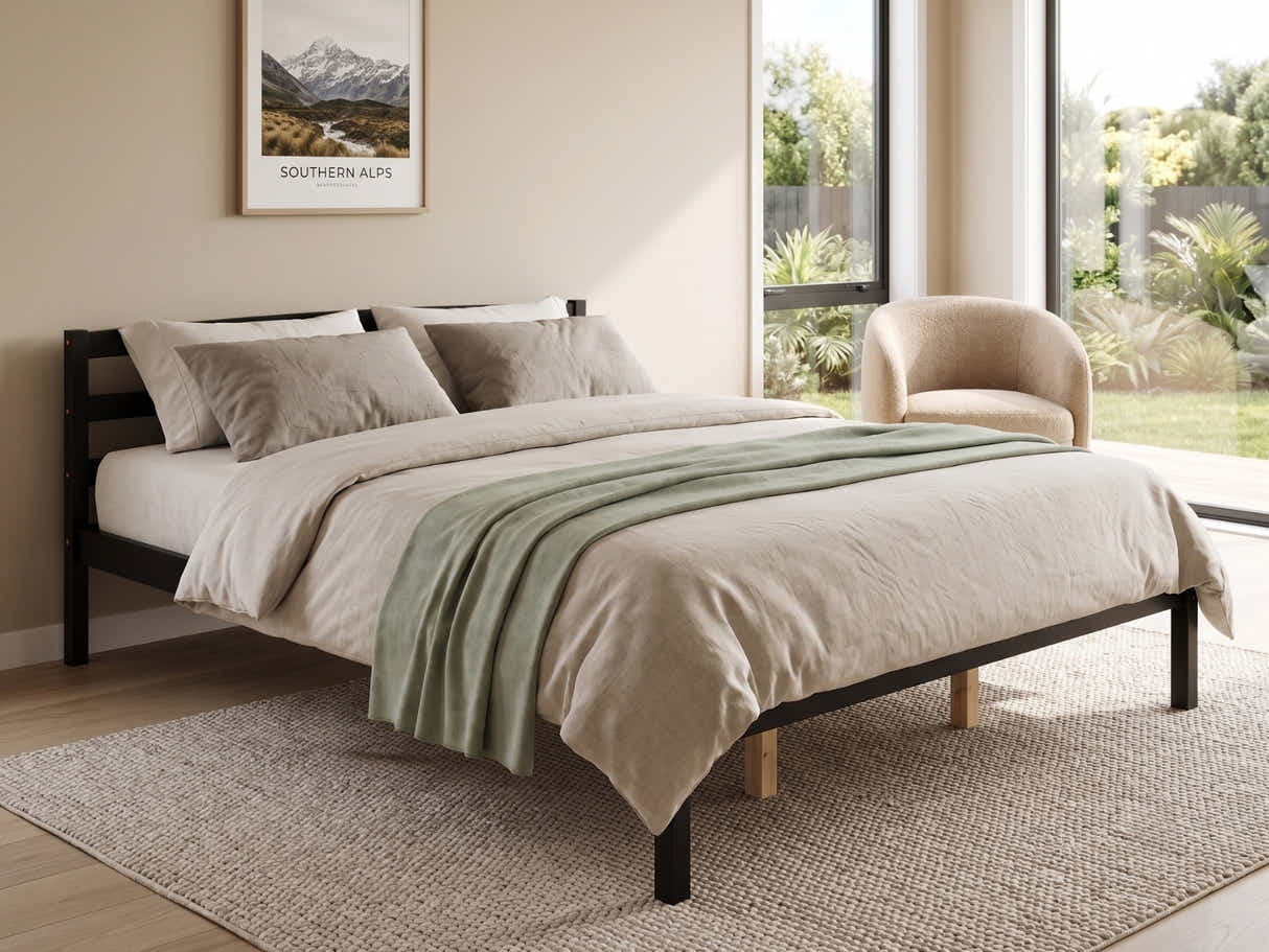 Wayford Bed Frame Black - Queen