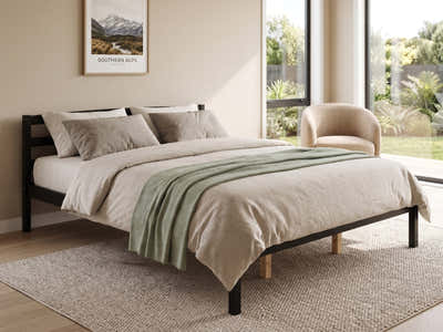Wayford Bed Frame Black - Queen