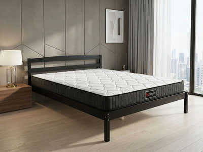 Wayford Bed Frame Black & Xclusive X20 Mattress - King