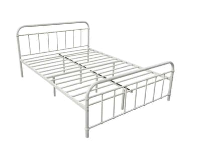 Darcy Metal Bed Frame White - Queen