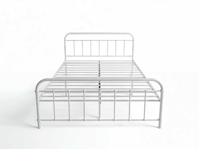 Darcy Metal Bed Frame White - Queen