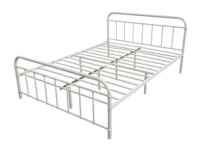 Darcy Metal Bed Frame White - Queen