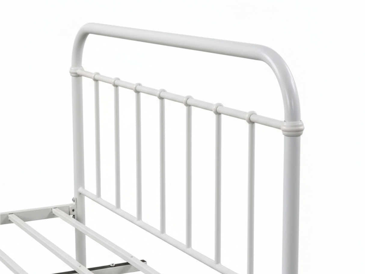 Darcy Metal Bed Frame White - Queen