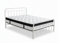 Darcy Metal Bed Frame White & Euro Top Mattress G31 - Queen